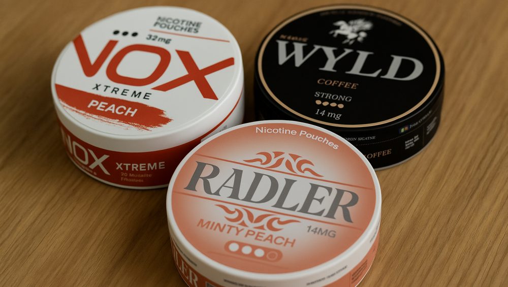 Nicotine pods in different flavors and brands